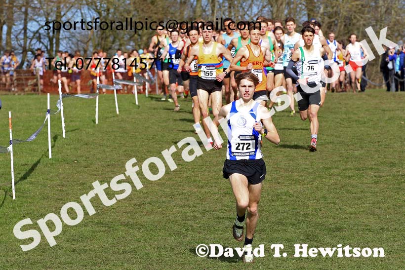 Mens Under-20s 2023 UK CAU Inter Counties Cross Country Champs, Prestwold Hall, Loughborough. Photo: David T. Hewitson/Sports for All Pics